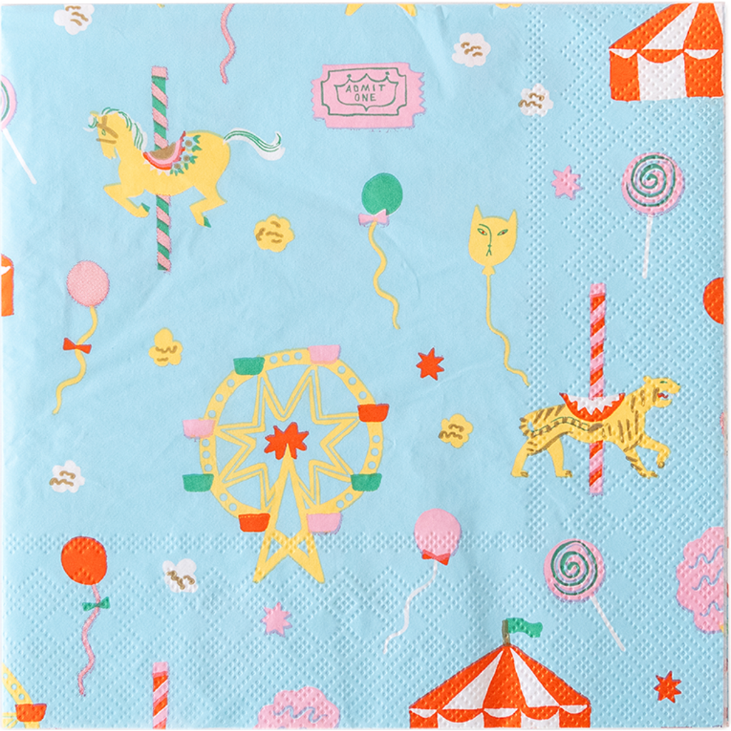 Daydream Society Off To The Fair Fair Fun Large Napkins In Assorted Pre-pack