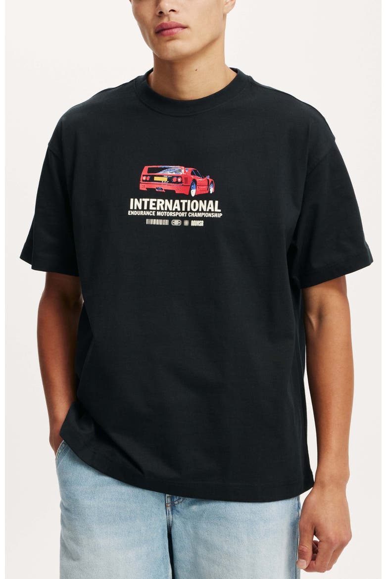 Men's Box Fit Graphic T-Shirt, Main, color, Black International