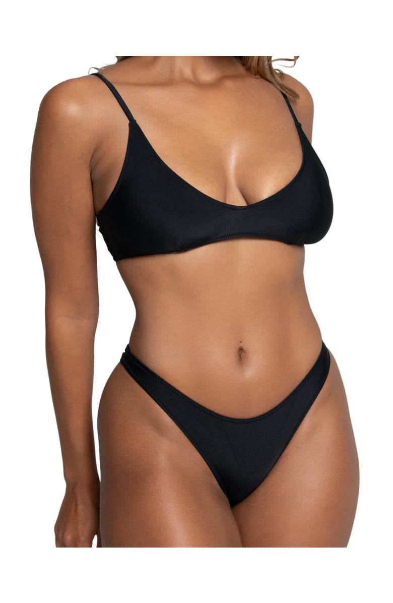 Bright Swimwear Sofie Top, Main, color, Black