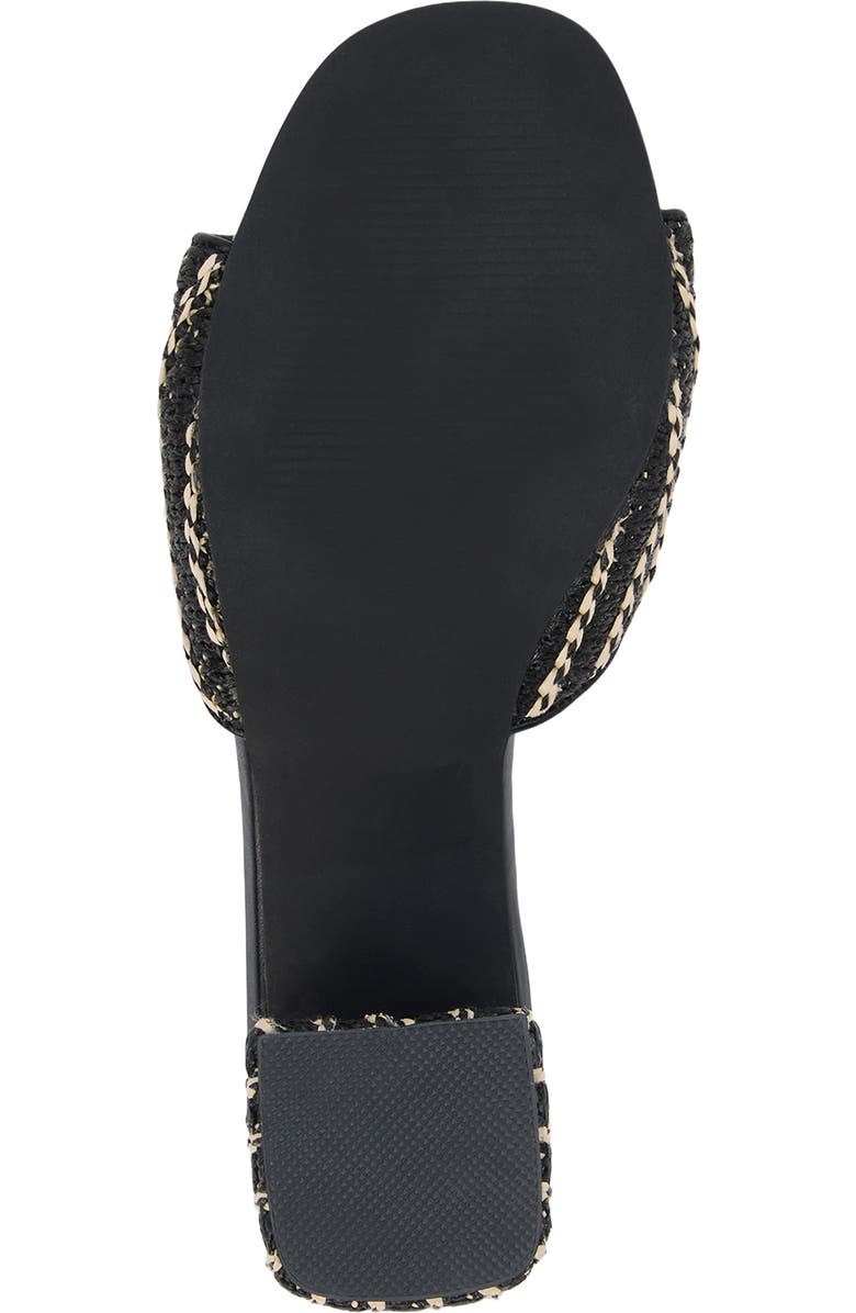 Coconuts by Matisse Birdie Block Heel Sandal, Alternate, color, Black Multi Raffia