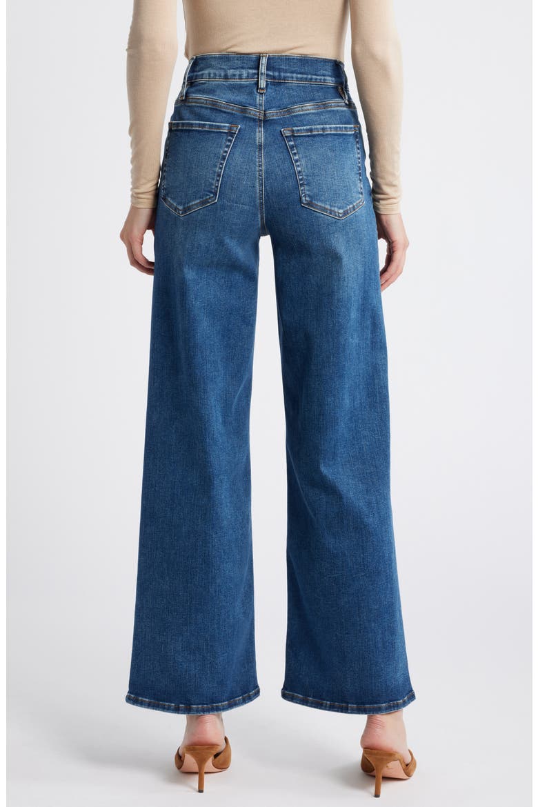Le Slim Palazzo High Waist Wide Leg Jeans, Alternate, color, SKYWALK