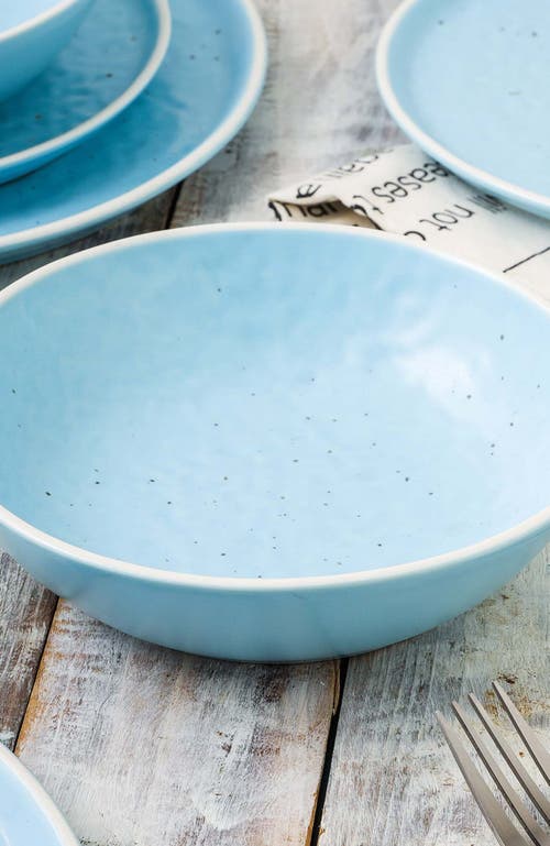 Stone Lain Elena Stoneware 4-piece Bowl Set In Blue