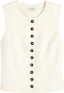 Madewell Button Front Linen Shell Top