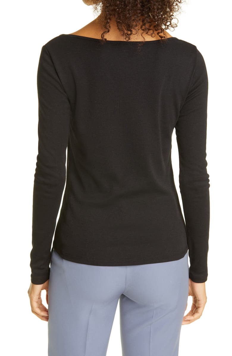 Vince Square Neck Long Sleeve Top, Alternate, color, 