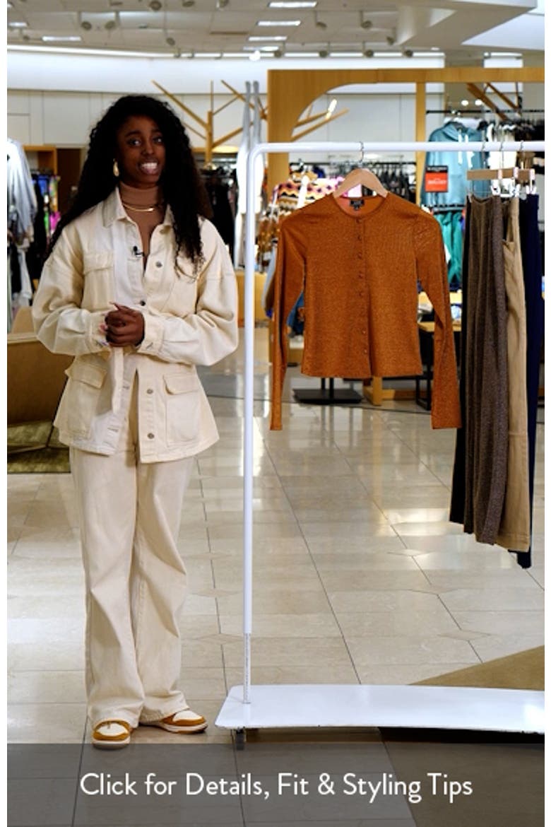 Linda Metallic Cardigan video