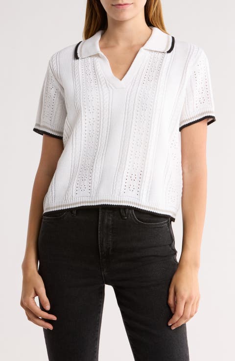 Open Stitch Polo