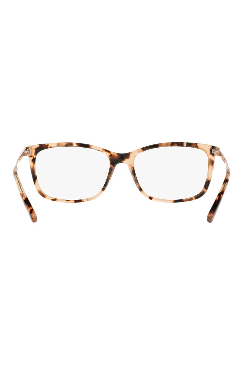 52mm Square Optical Glasses, Alternate, color, PINK TORT