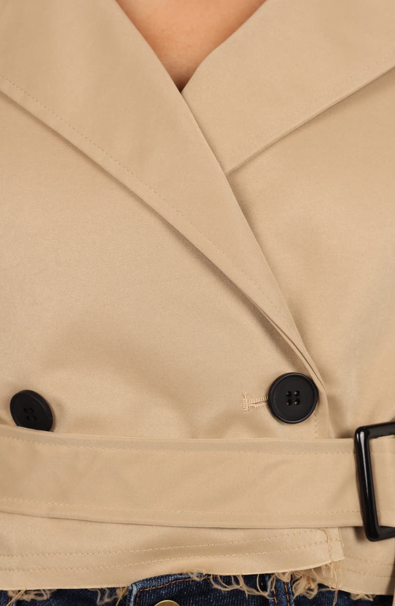 Petal & Pup Izzi Crop Trench Jacket, Alternate, color, 