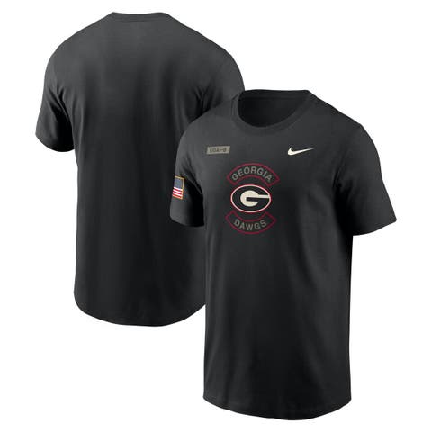 Men's Nike Black Georgia Bulldogs 2025 Military Appreciation Dri-FIT T-Shirt