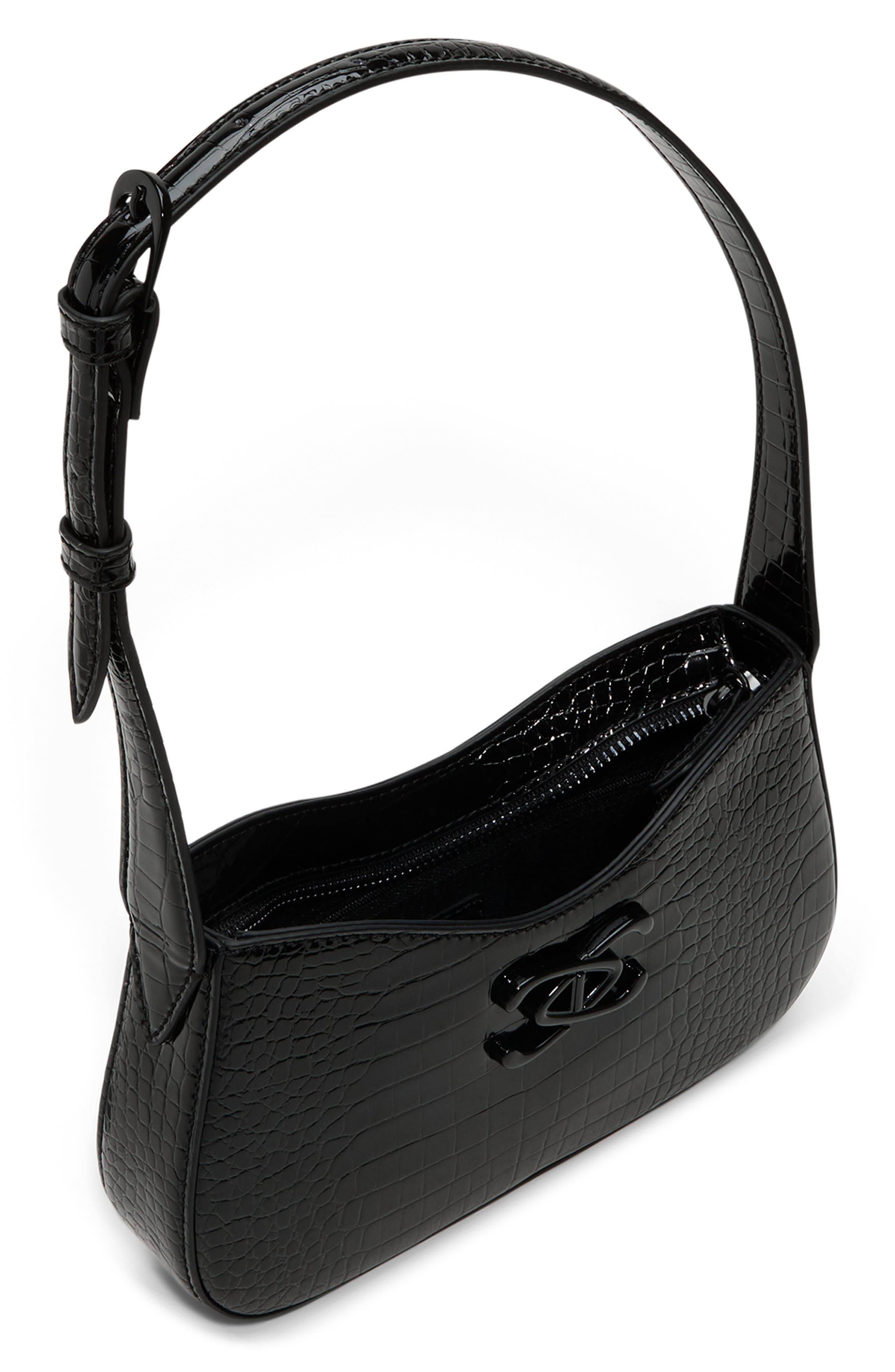 ALDO Charli SHoulder Bag, Alternate, color, Black/Black