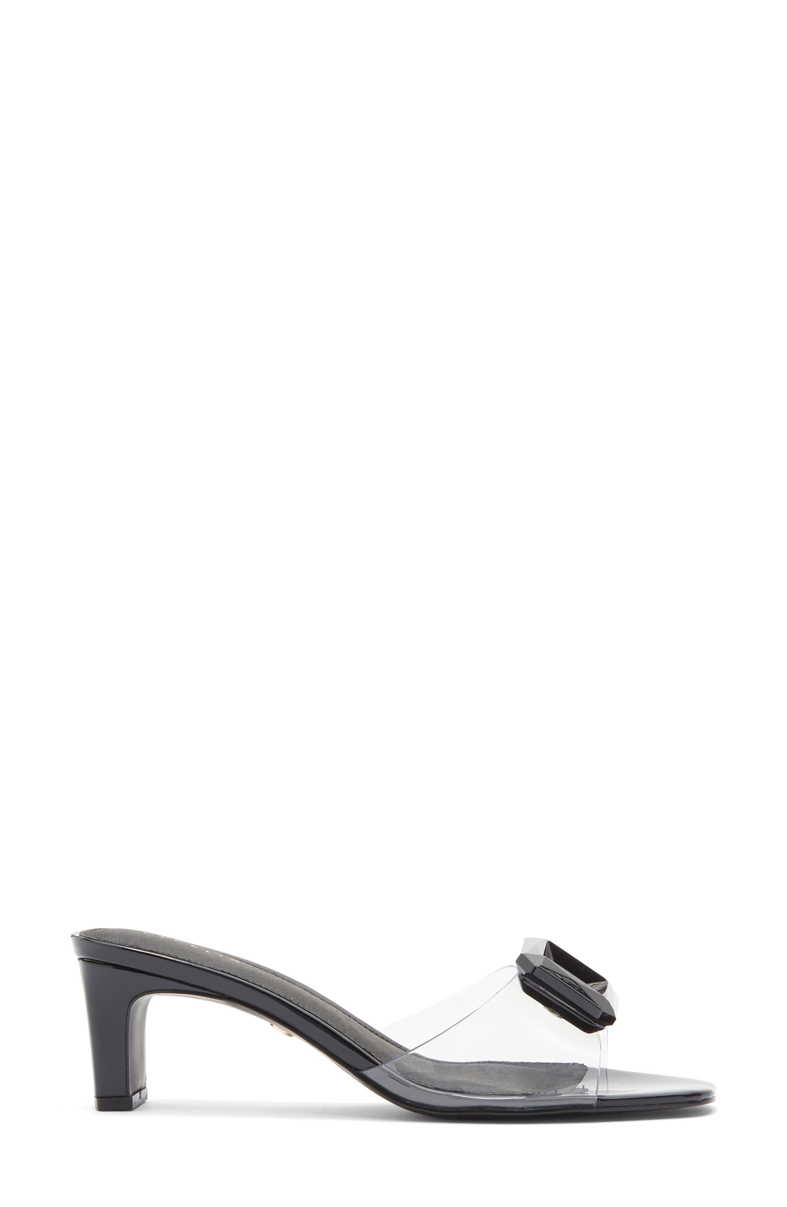 Cecelia New York Park Avenue Jewel Detail Sandal, Alternate, color, Black Patent