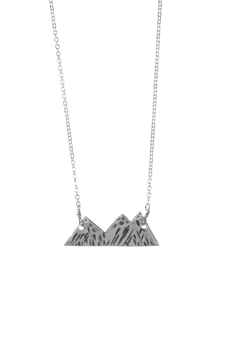 Nashelle Three Sisters Mountain Necklace, Main, color, 