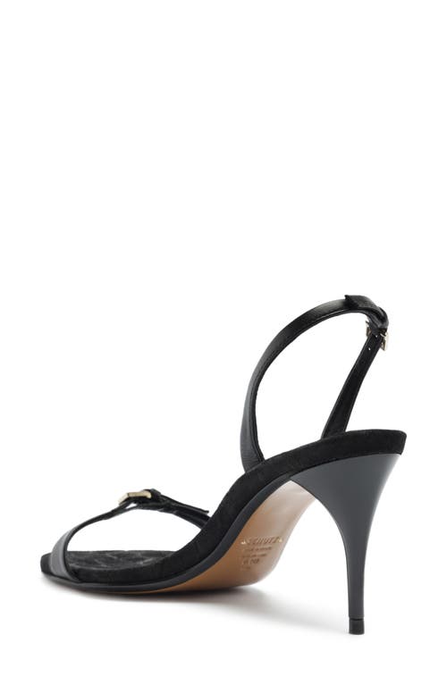 Schutz Aurora Mid Slingback Sandal In Black