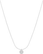 Bearfruit Jewelry Sterling Silver 18k Gold Plated Blake Circle Necklace Minimal Dainty