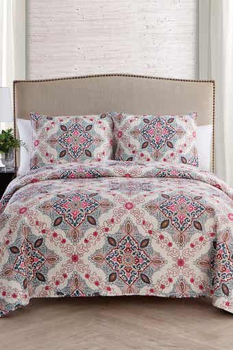 VCNY HOME Wyndham Medallion Quilt Set - King
