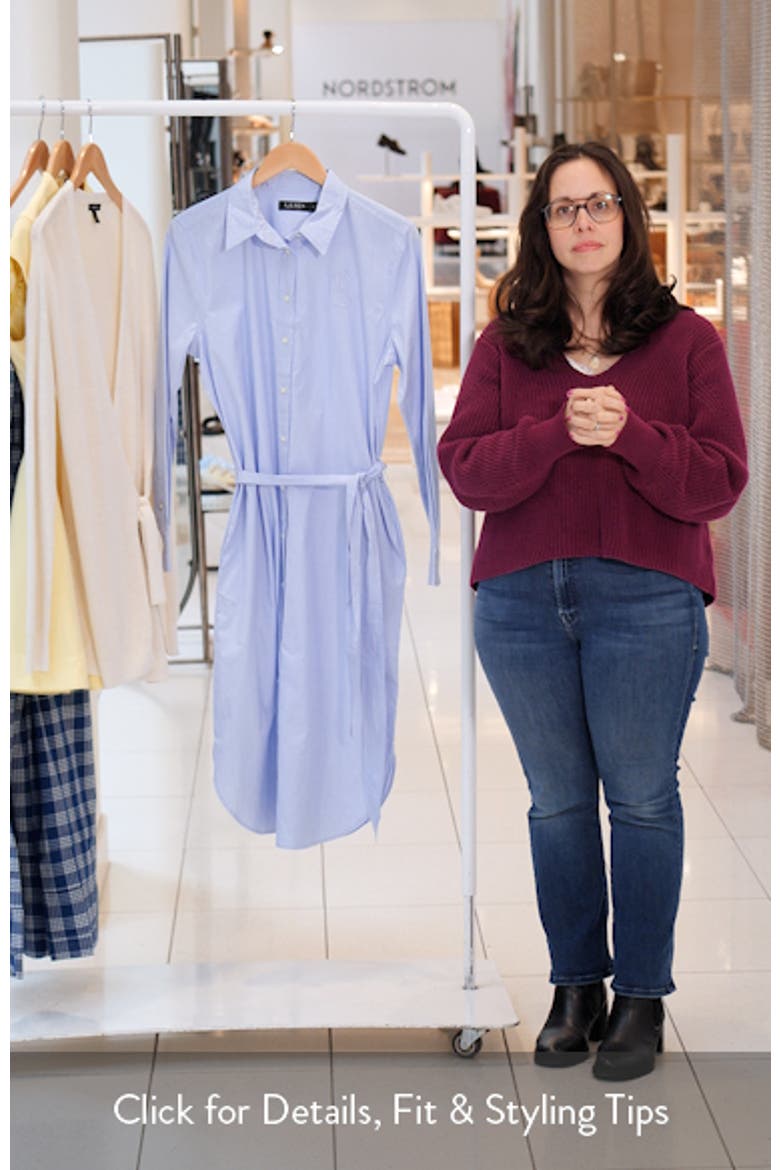 End On End Long Sleeve Cotton Shirtdress video