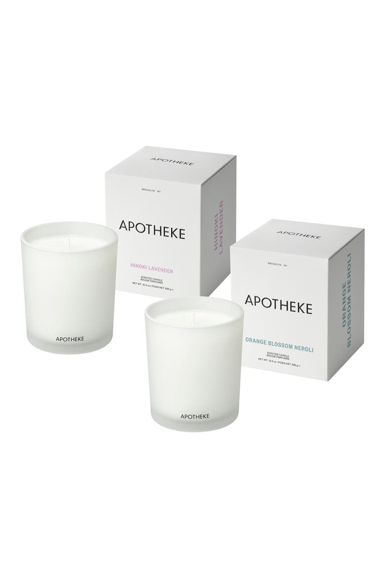Hinoki Lavender & Orange Blossom Neroli Candle Set (Nordstrom Exclusive), Main, color, WHITE