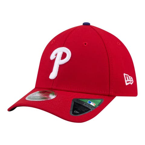 Men's New Era  Red Philadelphia Phillies Player Replica 39THIRTY M-Crown Flex Hat