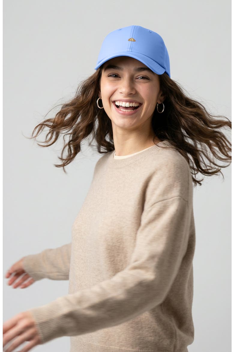 Croissant Dad Cap, Alternate, color, Light Blue