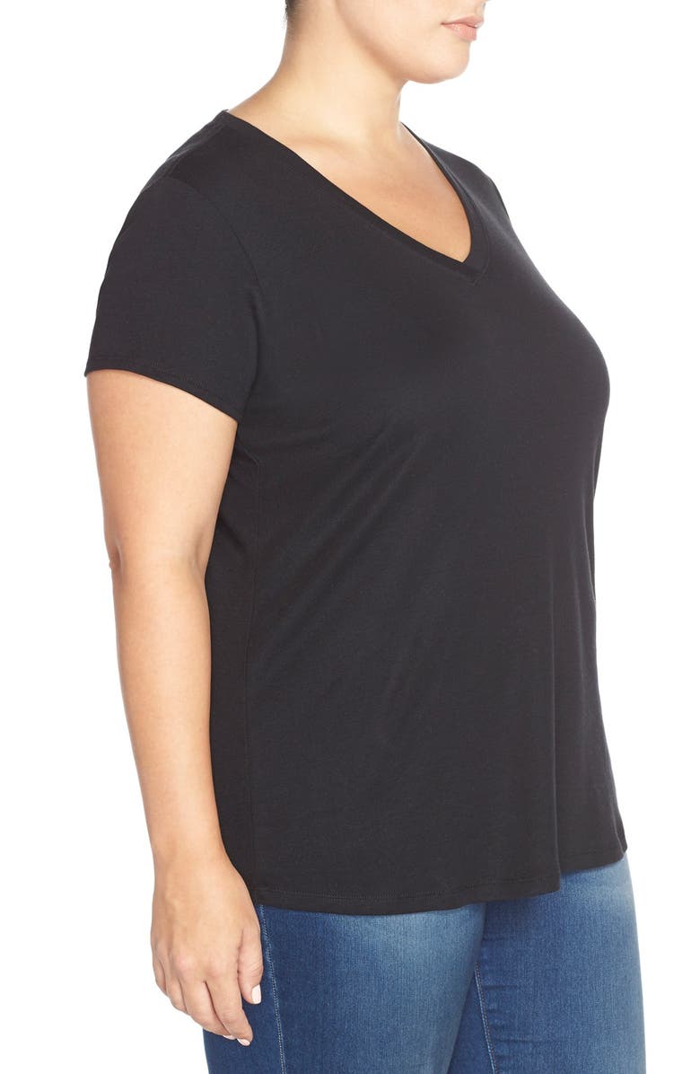 Sejour Short Sleeve V-Neck Tee, Alternate, color,