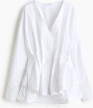 H&M Waisted Cotton Blouse