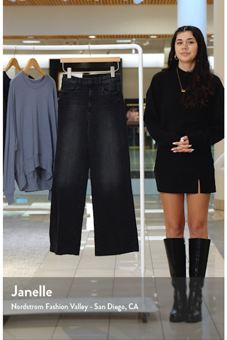 The Mia Raw Hem High Waist Wide Leg Jeans video