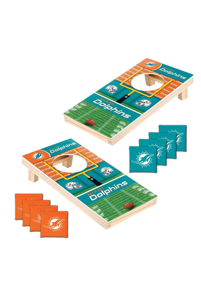 Miami Dolphins NFL Tabletop Cornhole, Alternate, color, Multicolor