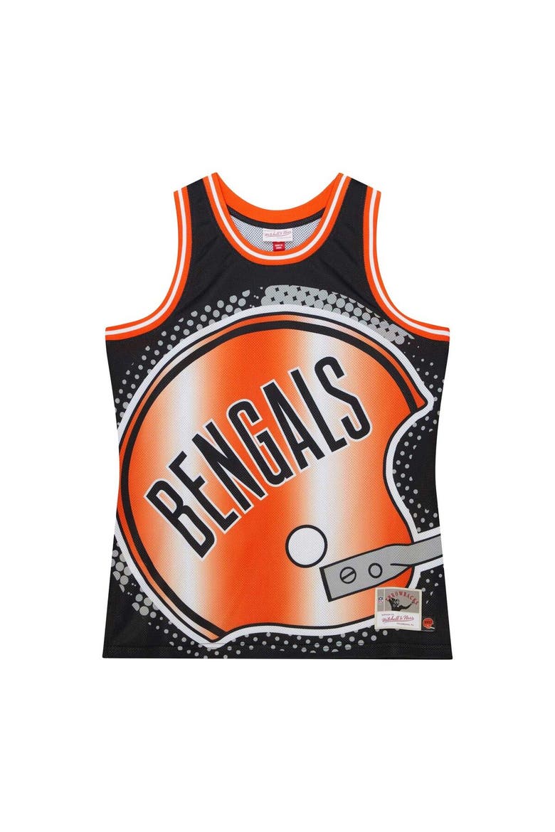 Men's Mitchell & Ness Black Cincinnati Bengals Big Face 7.0 Fashion Tank Top, Alternate, color, Black