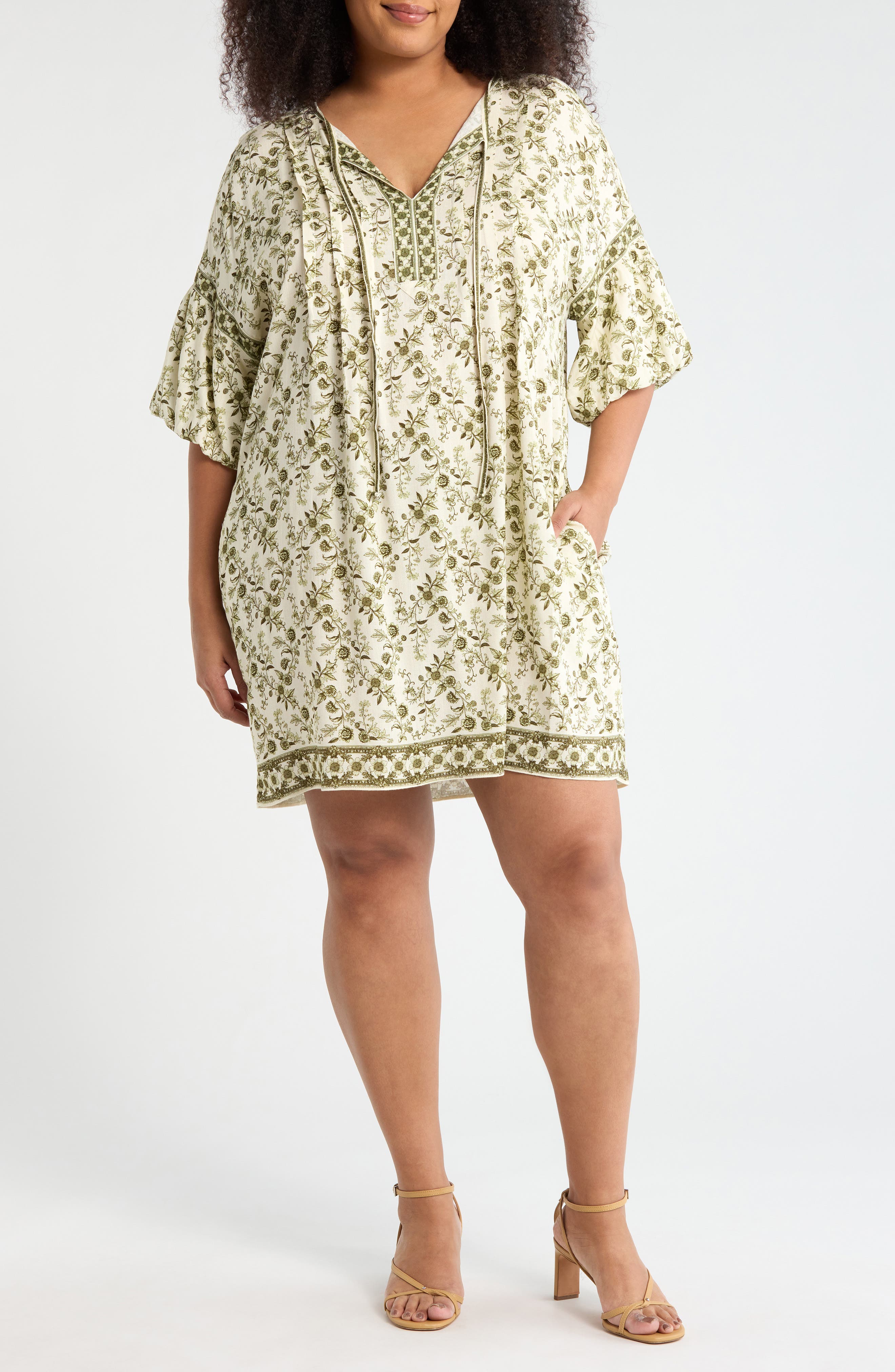 MAX STUDIO Puff Sleeve Dress