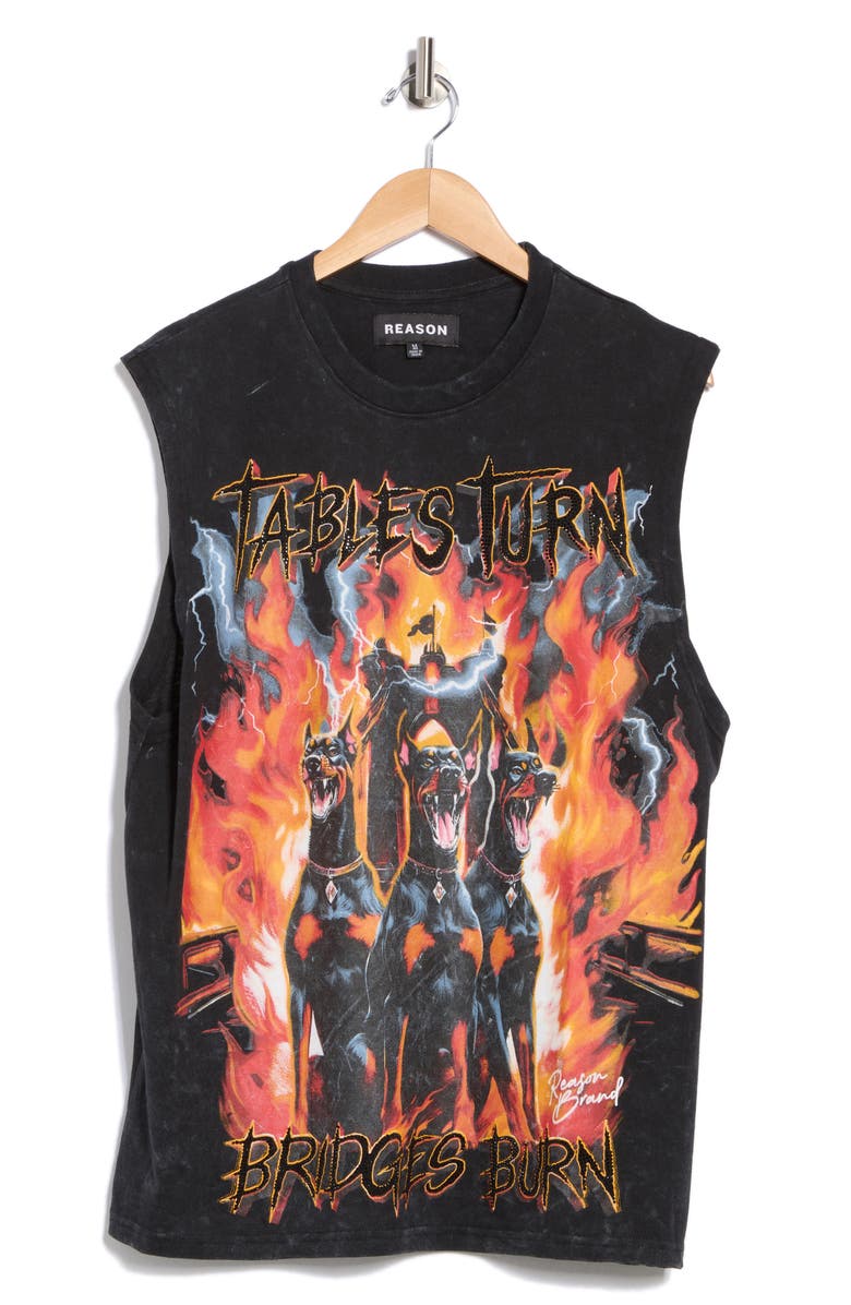 Reason Doberman Rhinestone Muscle T-Shirt, Alternate, color,