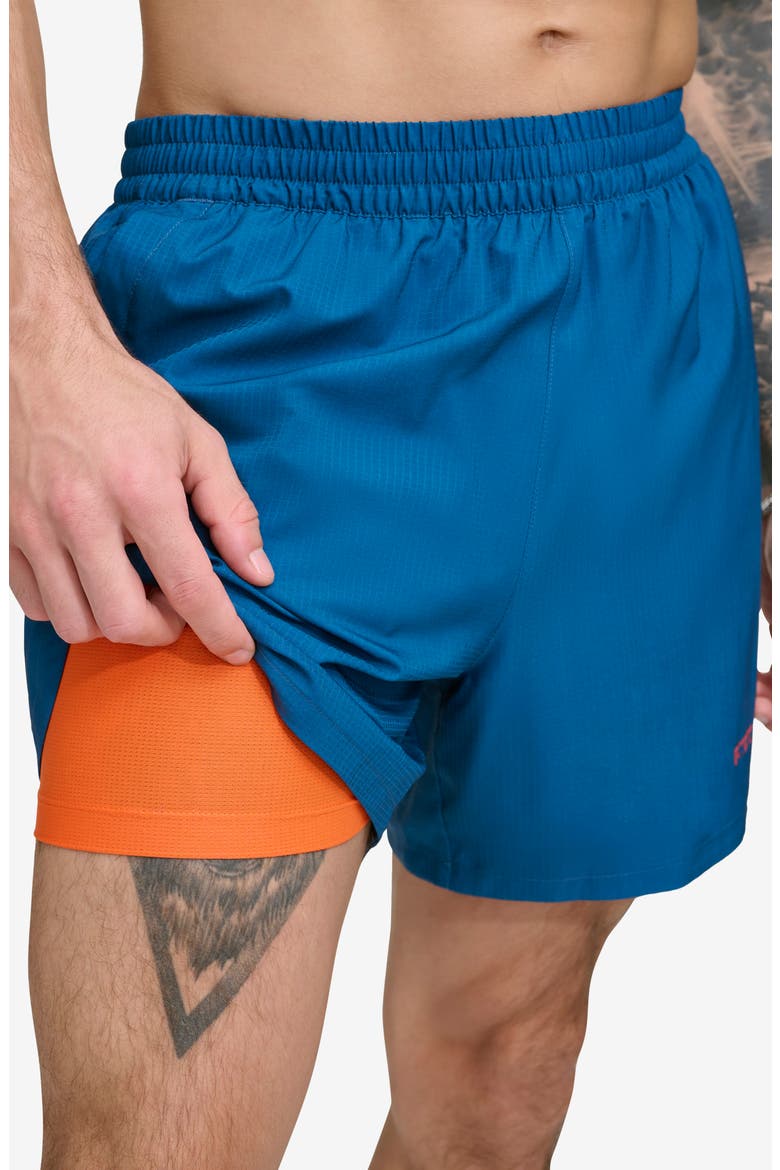 Stretch Ripstop Swim Trunks, Alternate, color, POSEIDON