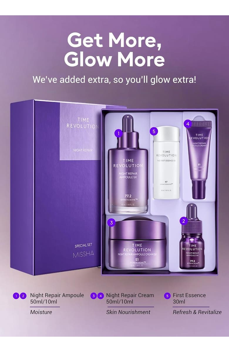 MISSHA Time Revolution Night Repair Special Set 5X, Alternate, color,