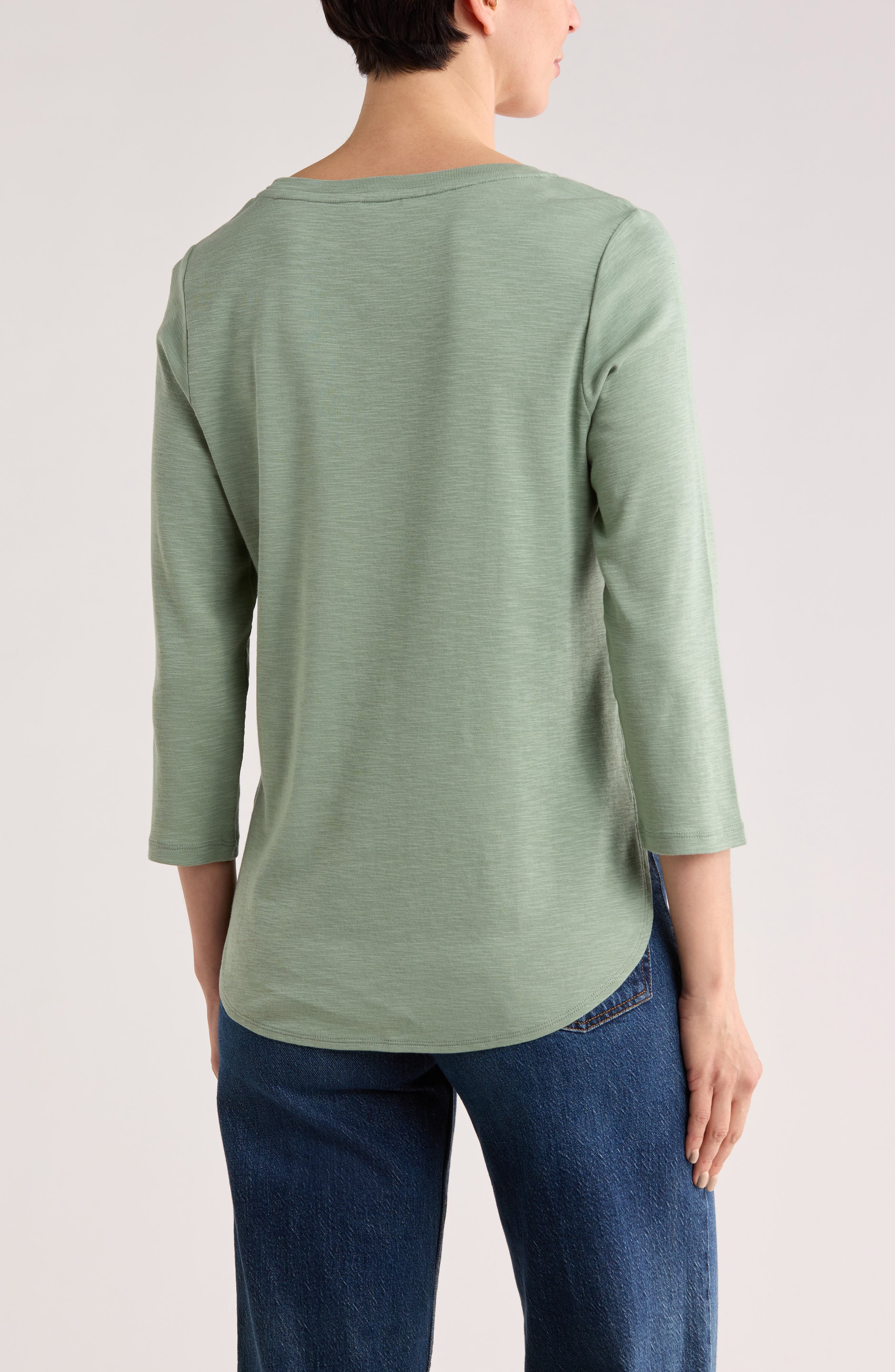 Ribbed High-Low Cotton Shirt - image 4