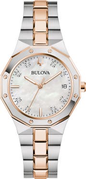BULOVA Classic Prestige Diamond Bracelet Watch, 32mm