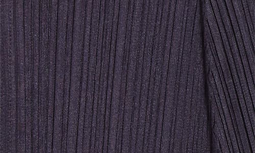 Shop Issey Miyake Pleats Please  Lantern Pleated Cardigan In Blue Black