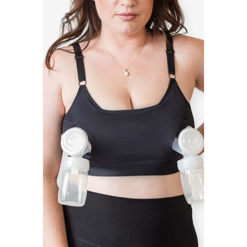 Davin & Adley Amelia Pumping And Nursing Bralette In Black