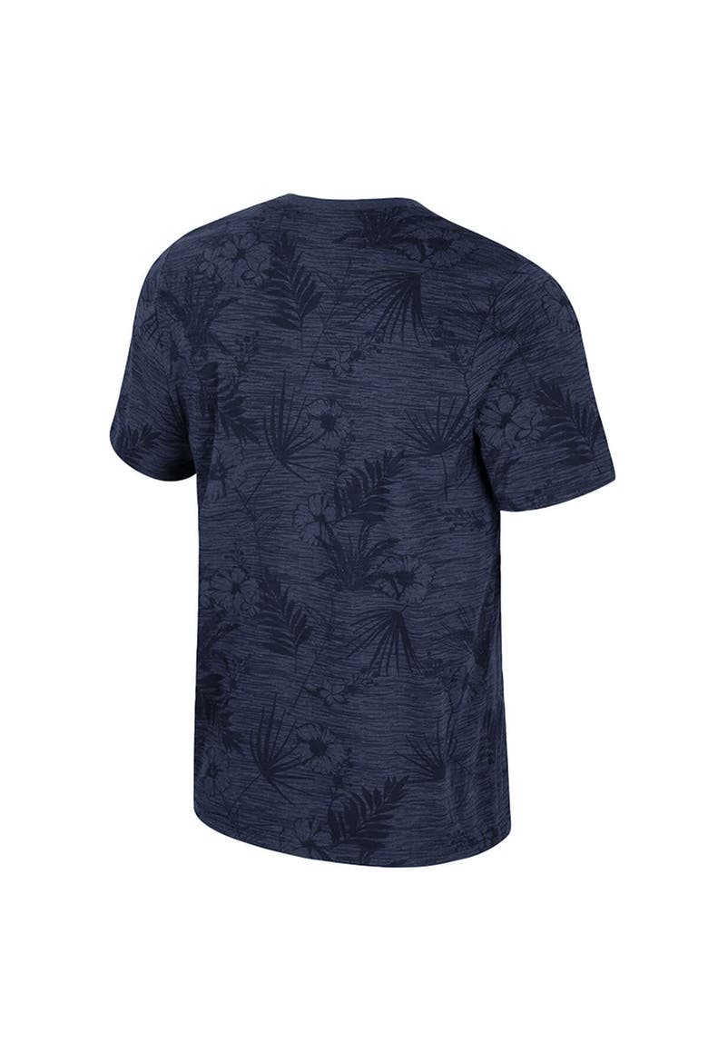 Men's Colosseum Navy Michigan Wolverines Floral Printed T-Shirt, Alternate, color, Navy