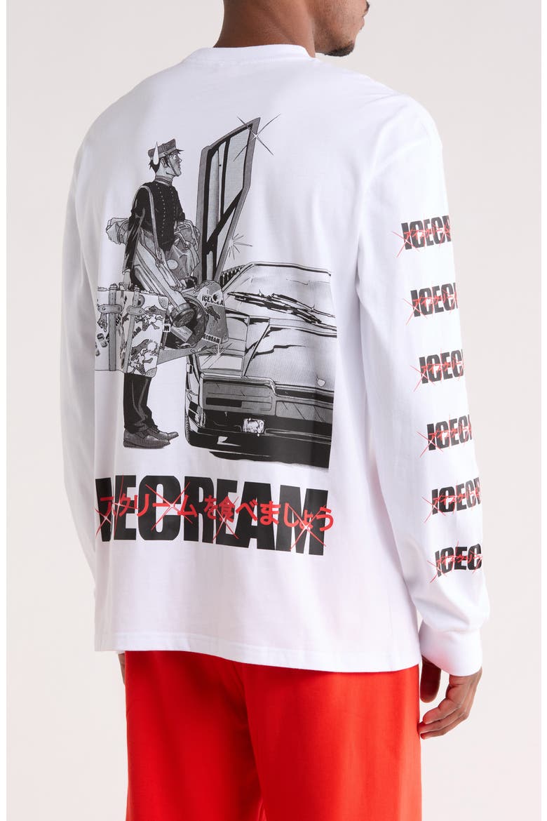 Luggage Long Sleeve Graphic T-Shirt, Alternate, color, WHITE