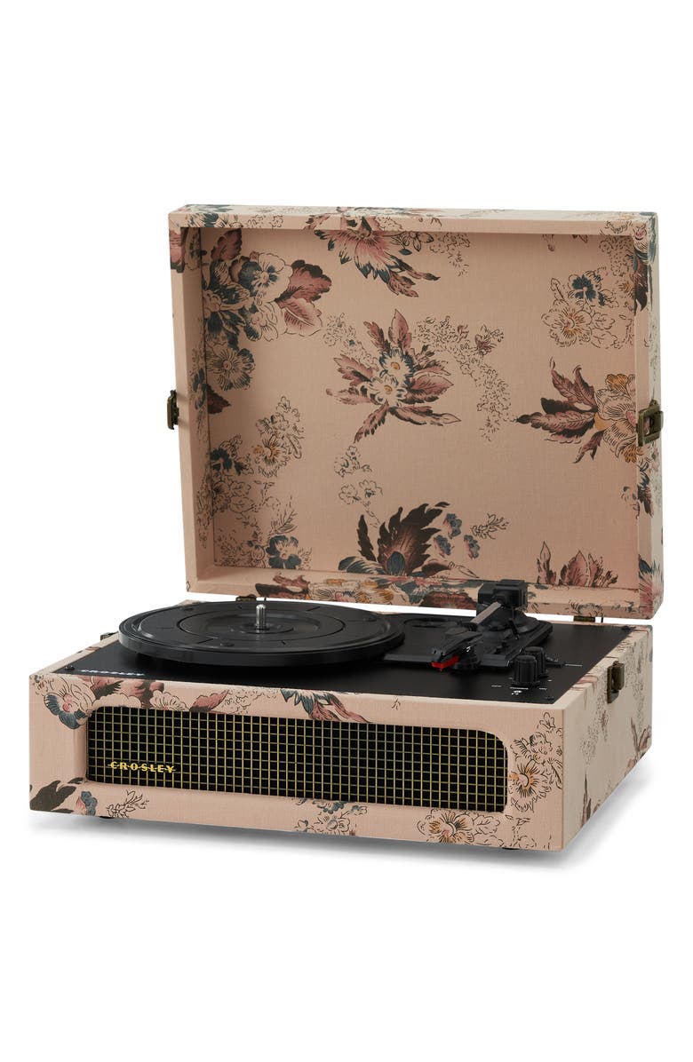 Crosley Radio Voyager Bluetooth<sup>®</sup> Record Player, Alternate, color, Floral