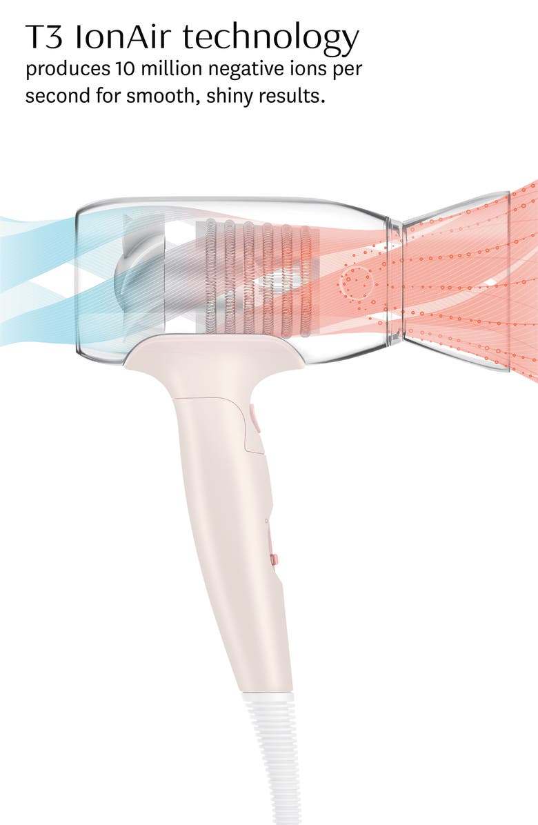 T3 Afar Travel Size Hair Dryer, Alternate, color, Satin Blush