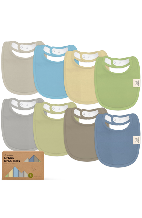 8-Pack Baby Drool Bibs
