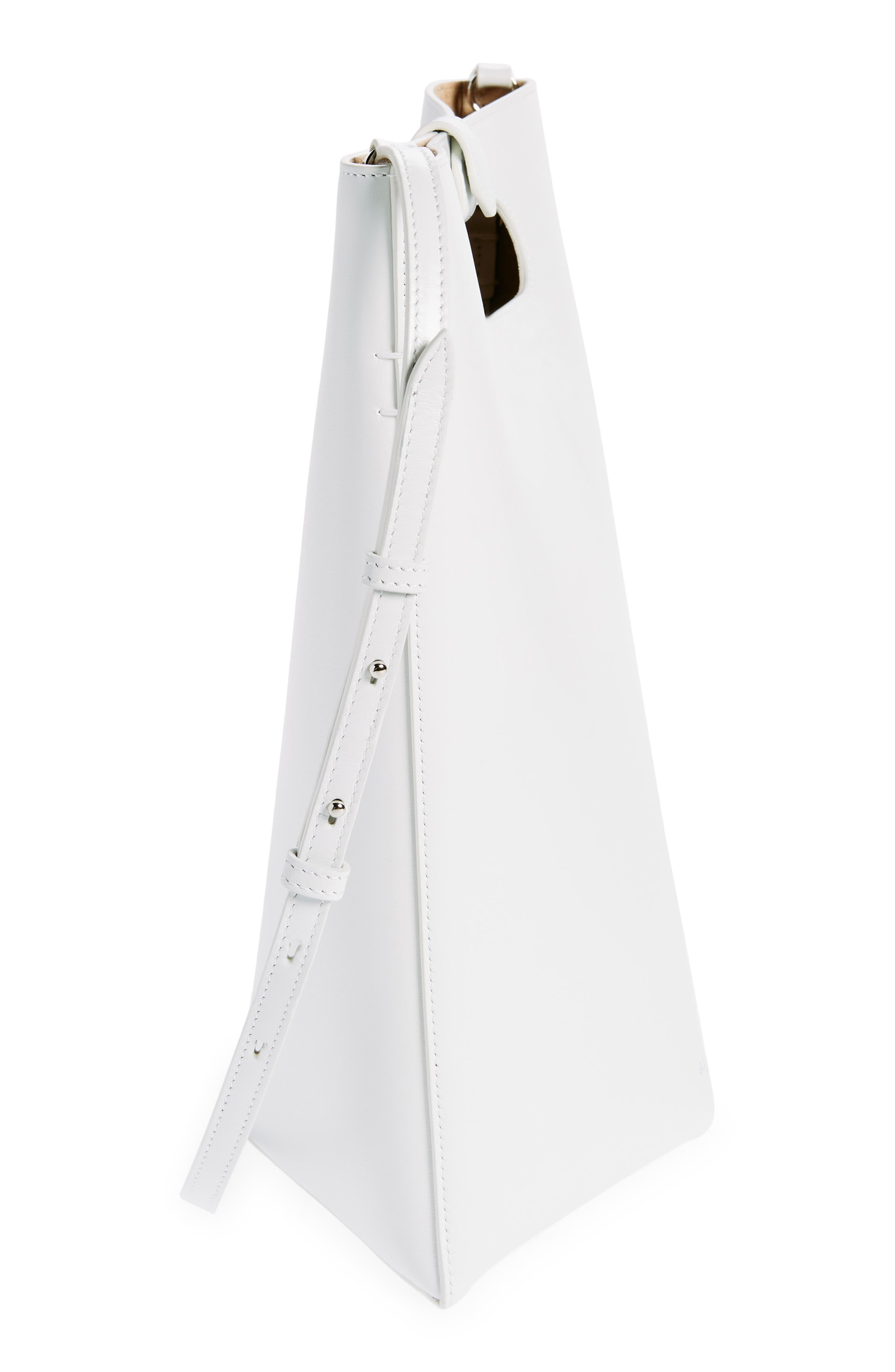 Alaïa Folded Calfskin Leather Tote, Alternate, color, 