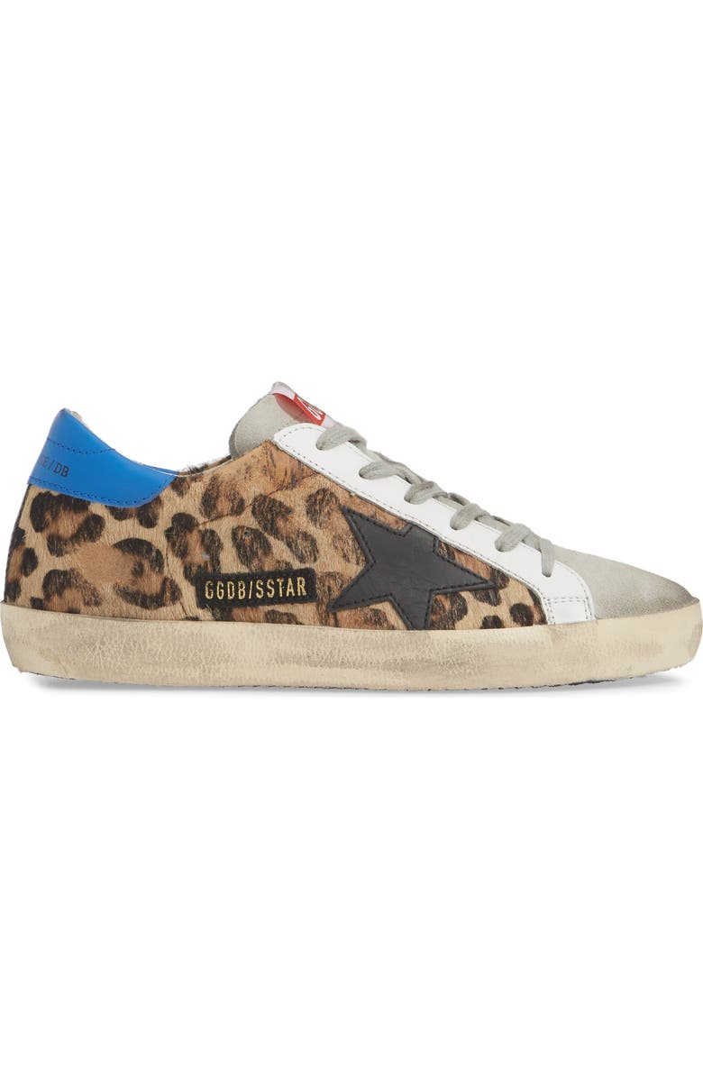 Golden Goose Superstar Genuine Calf Hair Sneaker, Alternate, color, Leopard