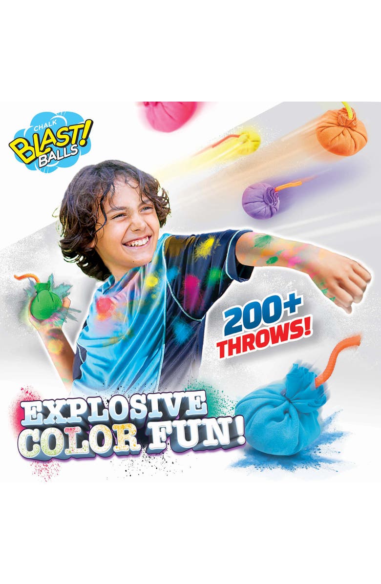 Lanard Chalkie Chalk Blast Balls 6 Pack, Alternate, color, Multicolored