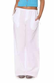 Walter Baker Susan Linen & Cotton Pull-On Pants