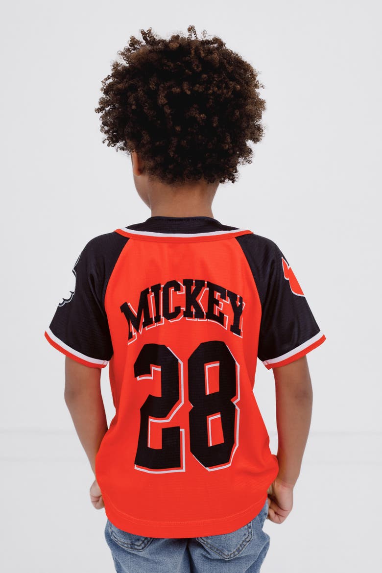 Mickey Mouse Baseball Shirt, Alternate, color, Mickey Red Black