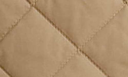 Shop Ralph Lauren Lauren  Quilted Shirt Jacket In Sand