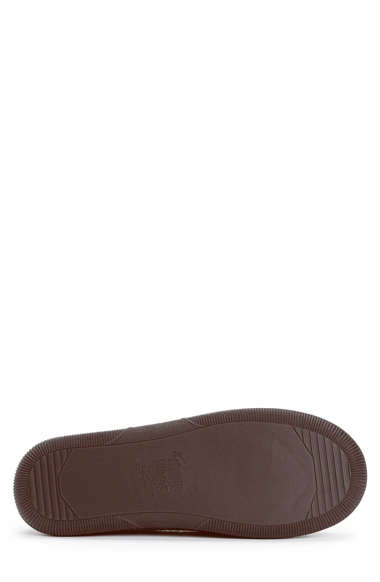MUK LUKS Faux Shearling Lined Slipper, Alternate, color, Brown