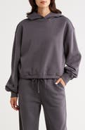 Z by Zella Feather Fleece Cinch Hem Pullover Hoodie