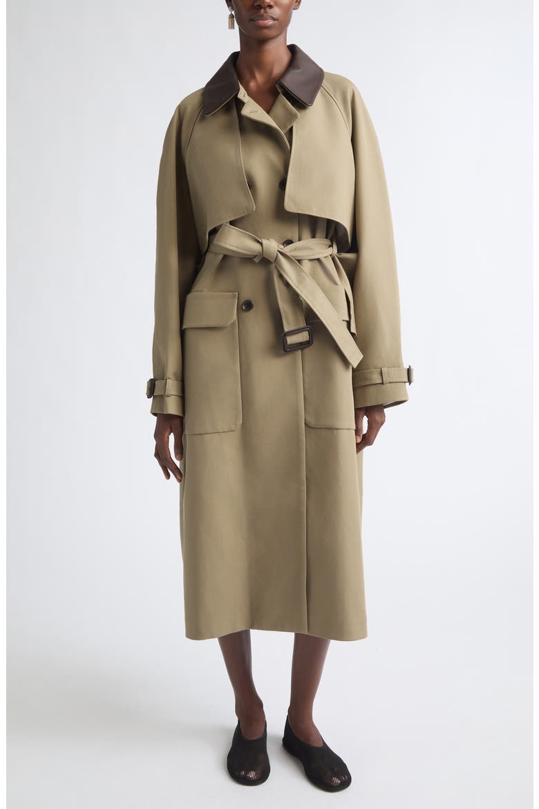 Cotton Trench Coat, Main, color, SAND